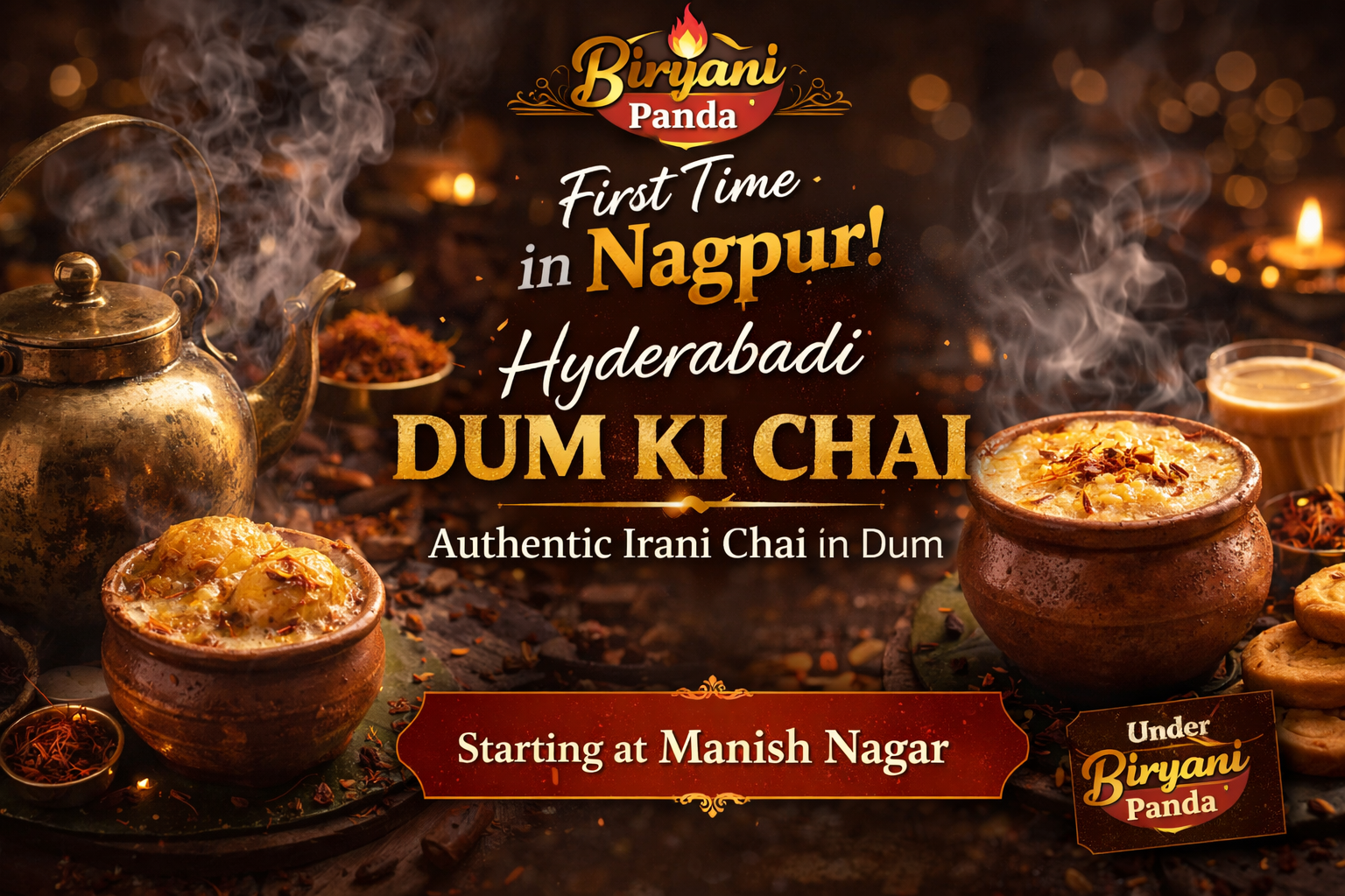 Hyderabadi Dum Ki Chai at Biryani Panda Nagpur