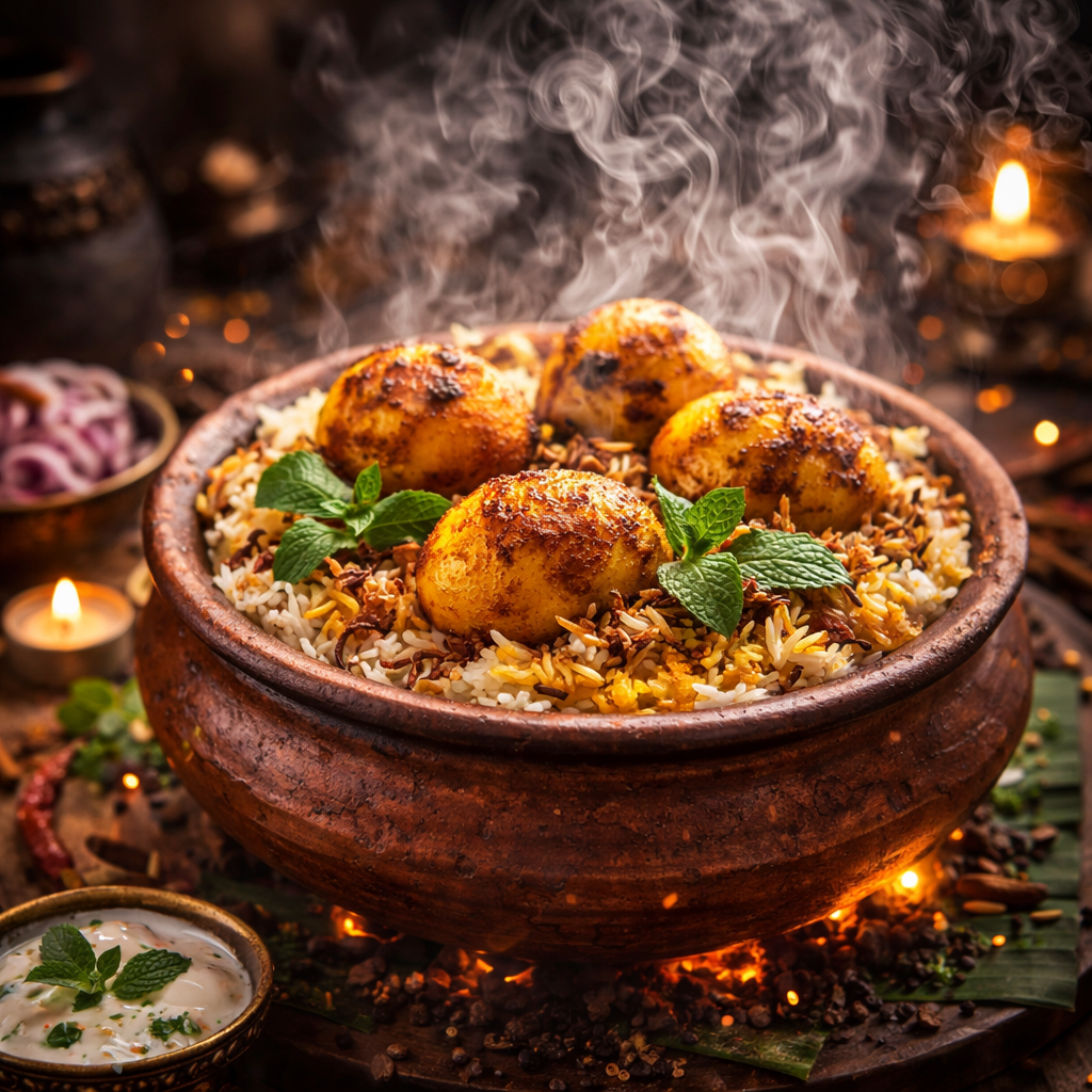 Saffron Hyderabadi Egg Dum Biryani – Biryani Panda Nagpur