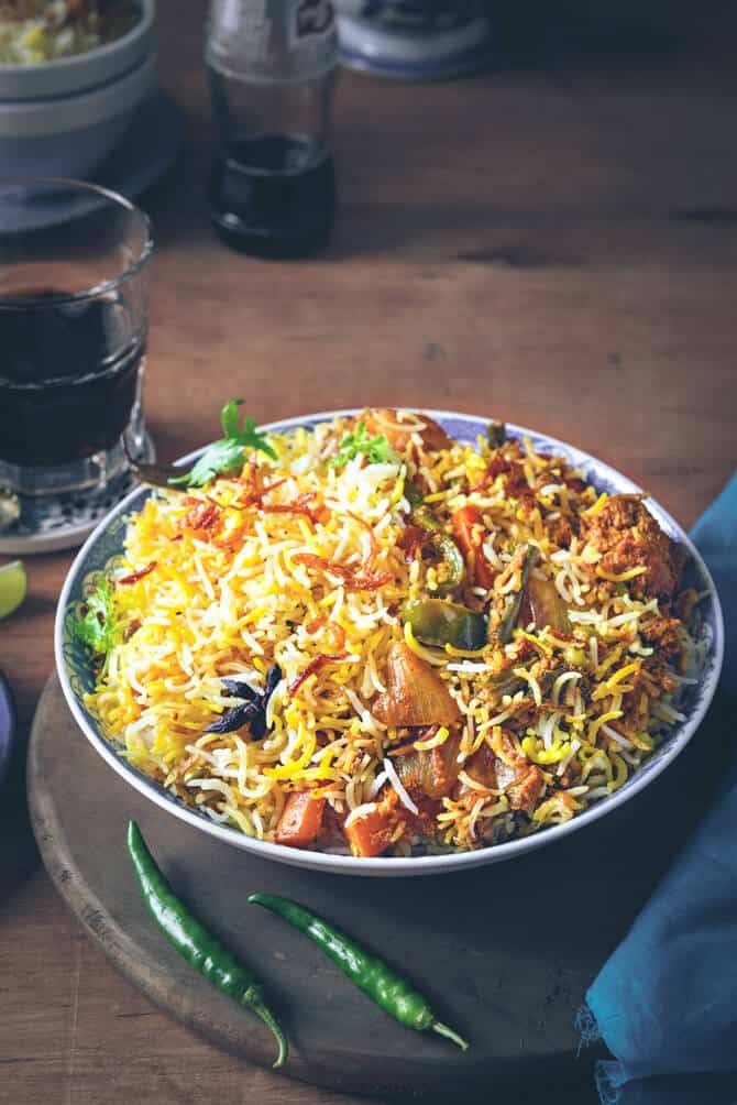 Saffron Hyderabadi Veg Dum Biryani
