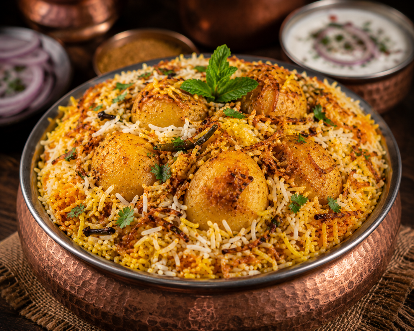 Aloo Dum Saffron Hyderabadi Biryani – Biryani Panda Nagpur