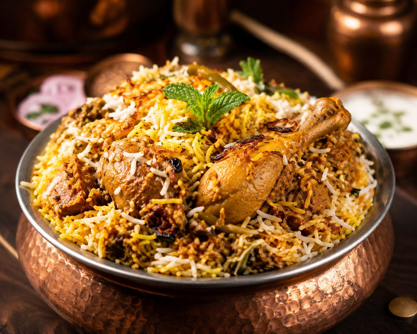Saffron Hyderabadi Chicken Dum Biryani – Biryani Panda Nagpur