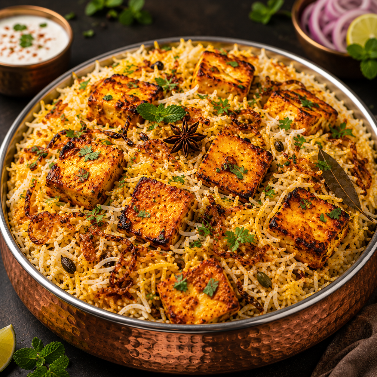 Paneer Tikka Saffron Hyderabadi Dum Biryani – Biryani Panda Nagpur
